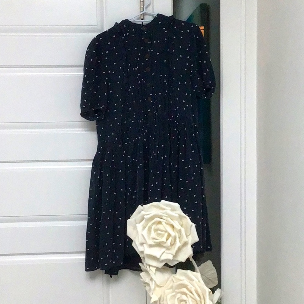 LAST CALL The Kooples Dame De Ceur women’s size 2/M heart patterned dress